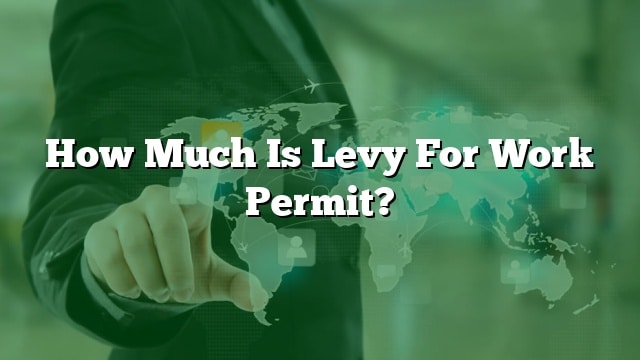 how-much-is-levy-for-work-permit