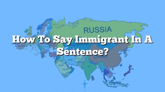 how-to-say-immigrant-in-a-sentence